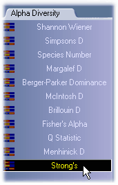 alpha diversity indices